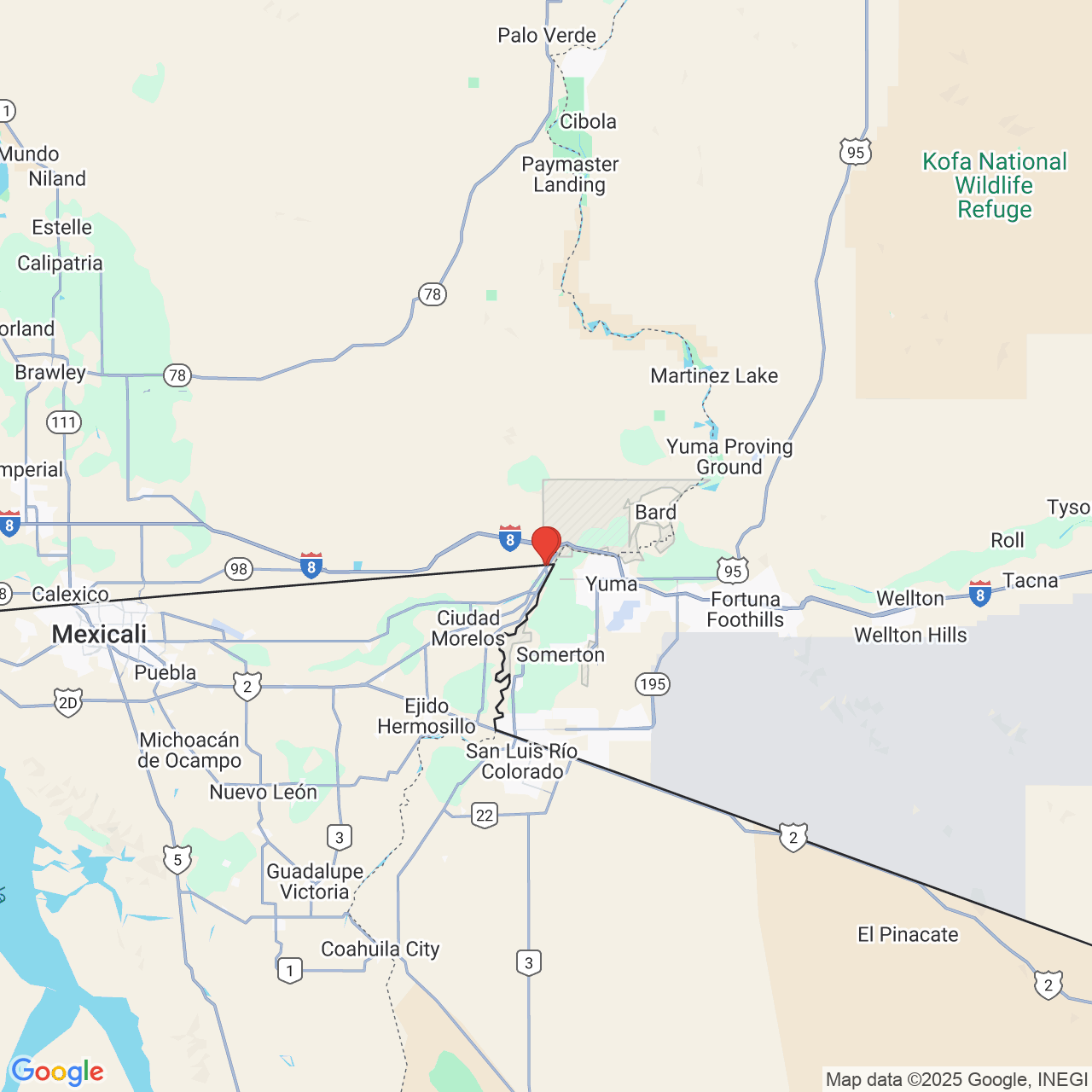 Google map image of our locations